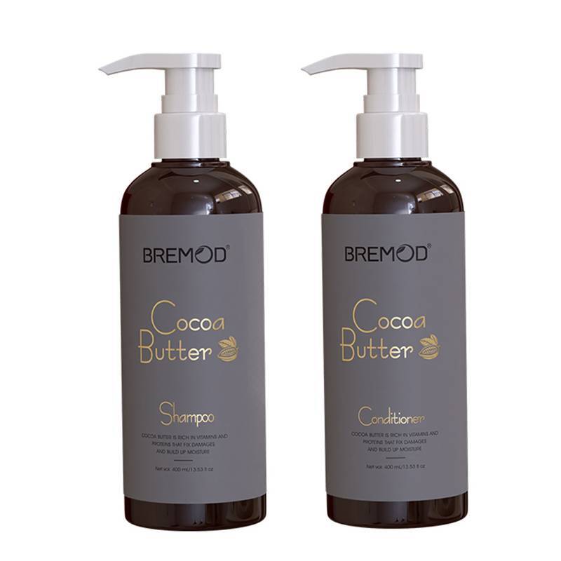 cocoa-butter-shampoo-and-conditioner001 Bremod Cocoa Butter Shampoo and Conditioner Set : 400ml each - Image 1